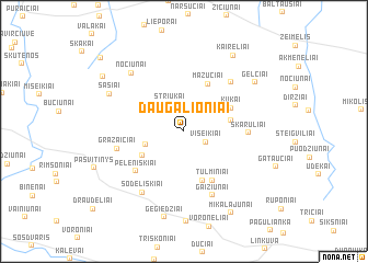 map of Daugalioniai