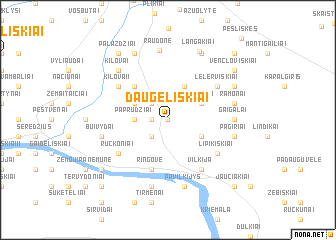 map of Daugėliškiai