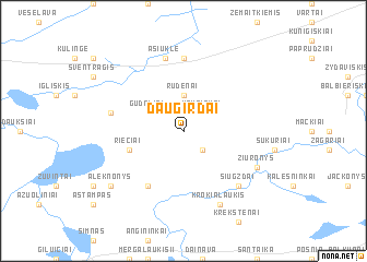 map of Daugirdai