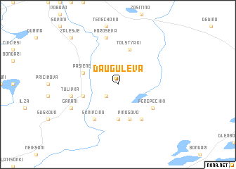 map of Dauguļeva