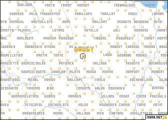 map of Daugy