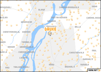 map of Dauke