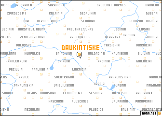 map of Daukintiškė