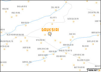 map of Daukšiai