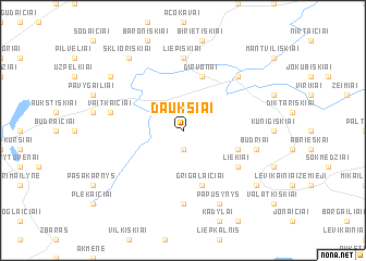 map of Daukšiai