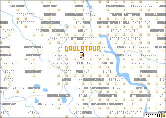 map of Daulatpur