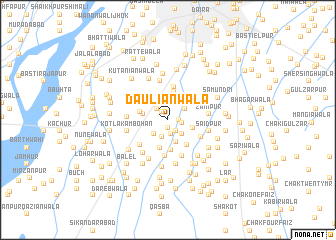 map of Dauliānwāla