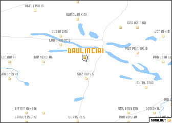 map of Daulinčiai