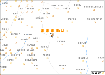map of Daunbinibli