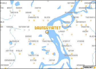 map of Daunggyi-atet