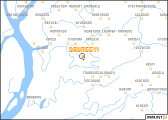 map of Daunggyi