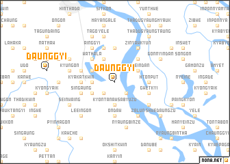 map of Daunggyi