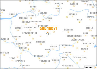 map of Daunggyi