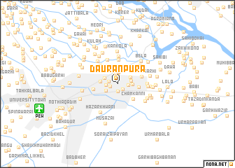 map of Daurānpura