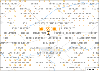 map of Daussoulx