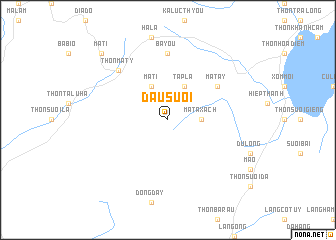 map of Dầu Suối
