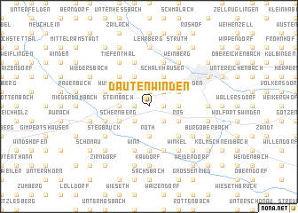 map of Dautenwinden