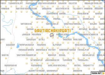 map of Dāutia Chākirgāti