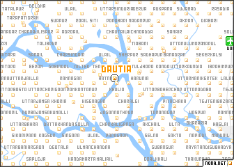 map of Dāutia