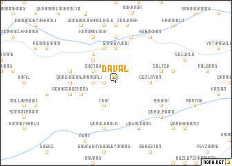 map of Davāl