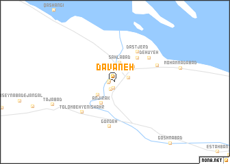 map of Davāneh