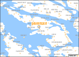 map of Davanger