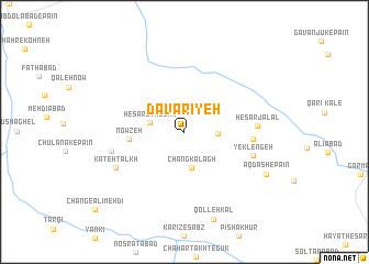 map of Dāvarīyeh