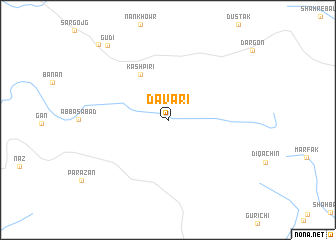 map of Dāvarī