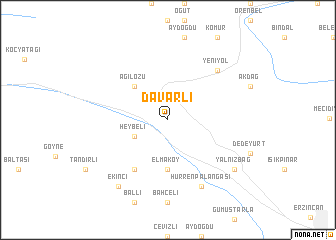 map of Davarlı