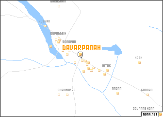 map of Dāvar Panāh