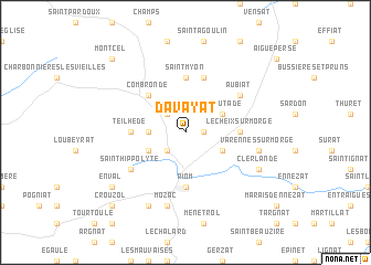 map of Davayat