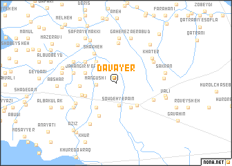 map of Davāyer