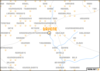 map of Davène