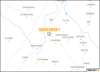 map of Davenport