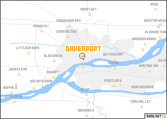 map of Davenport