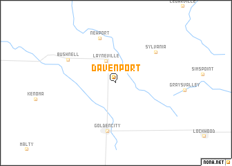 map of Davenport