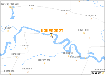 map of Davenport