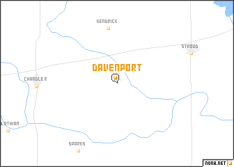 map of Davenport