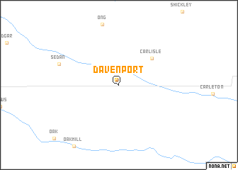 map of Davenport