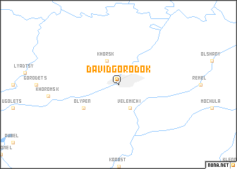 map of David-Gorodok