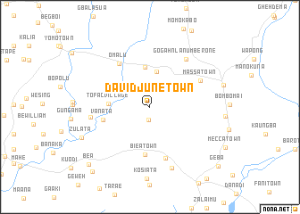 map of David June Town