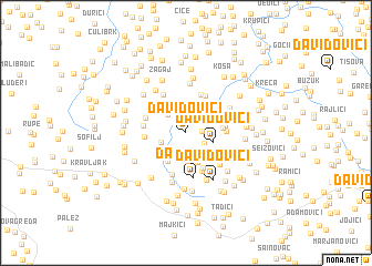 map of Davidovići