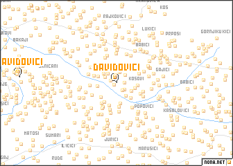 map of Davidovići