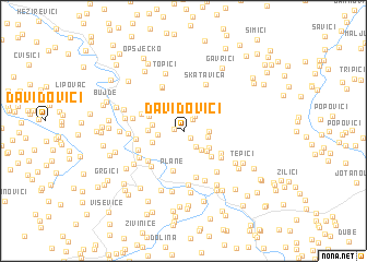 map of Davidovići