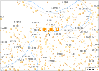 map of Davidovići