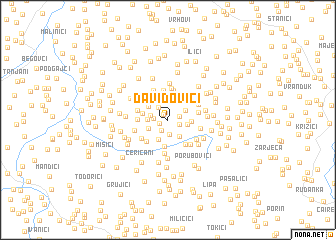 map of Davidovići