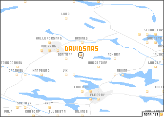 map of Davidsnäs