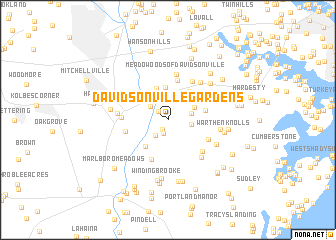 map of Davidsonville Gardens