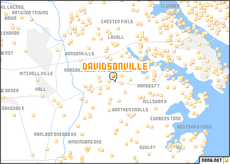 map of Davidsonville