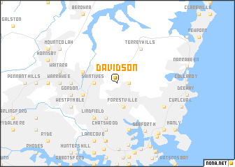 map of Davidson